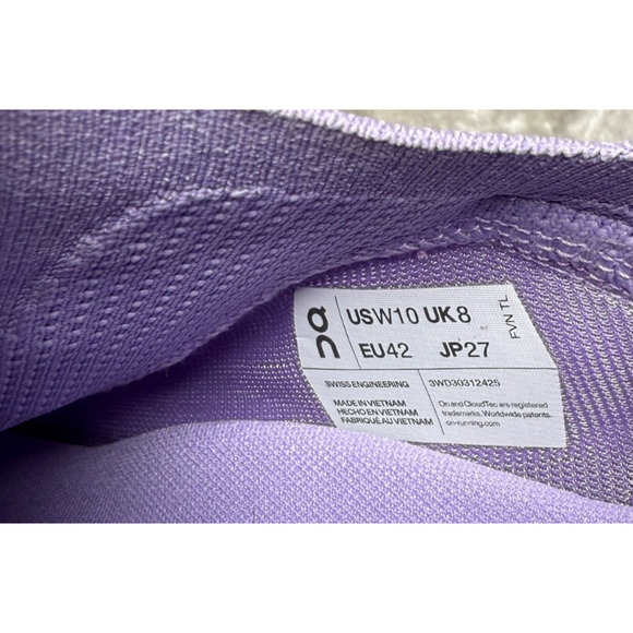Loewe x On Running Cloudtilt Lilac Purple Sneakers Womens Size 10 EU 42 - Picture 7 of 11